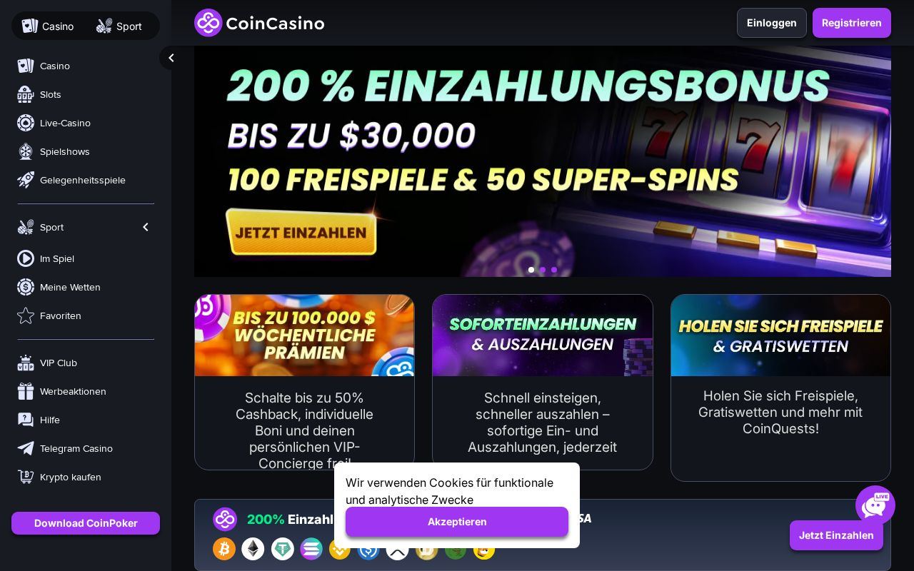Coincasino: Coincasino България: крипто казино онлайн с 200% бонус